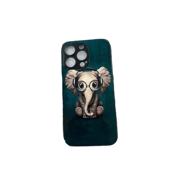( For iPhone 13 Pro) Back Case Cover Baby Elephant - Picture 1 of 1